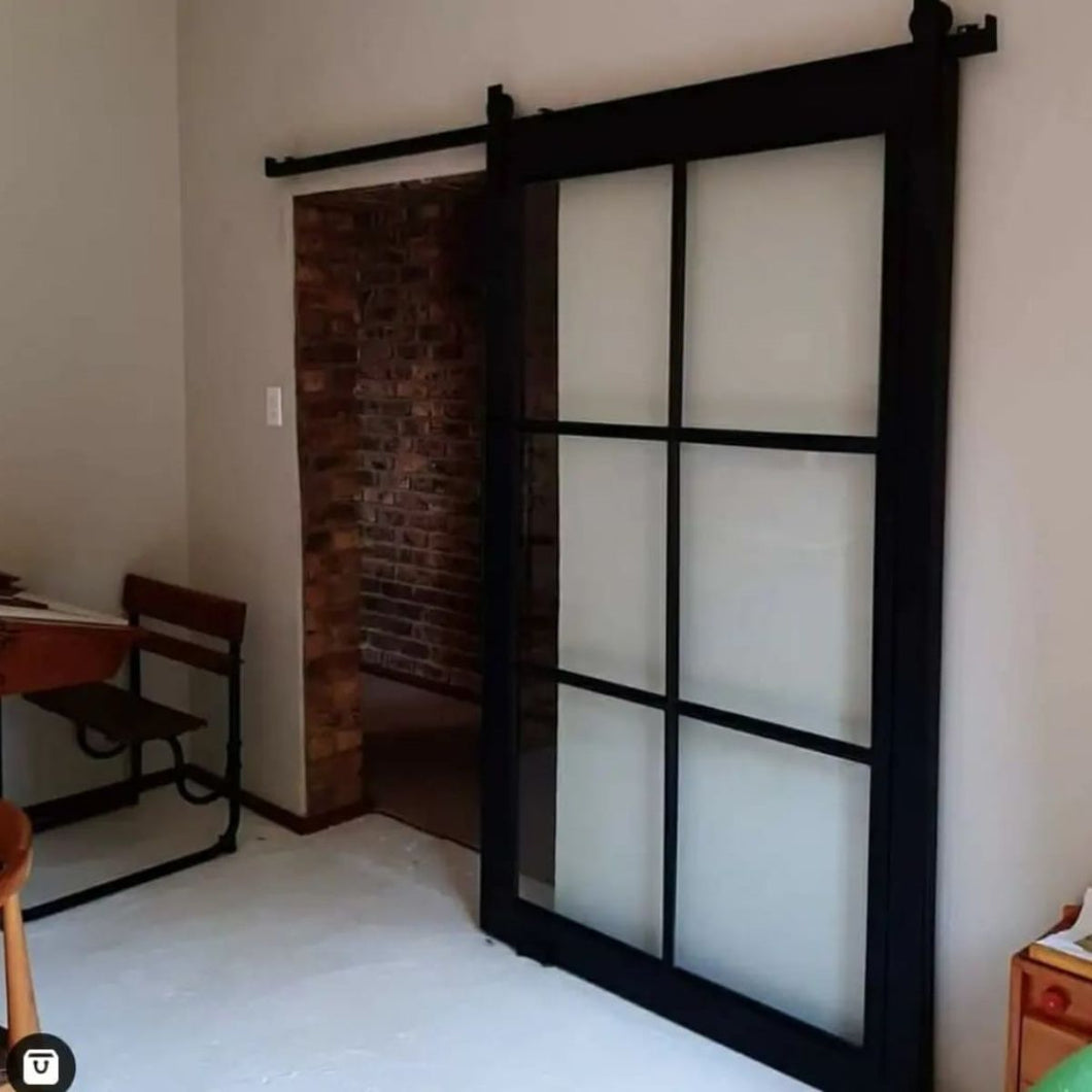 Barn Door Steel and Glass